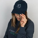 Unisex Navy Adjustable Logo Cap